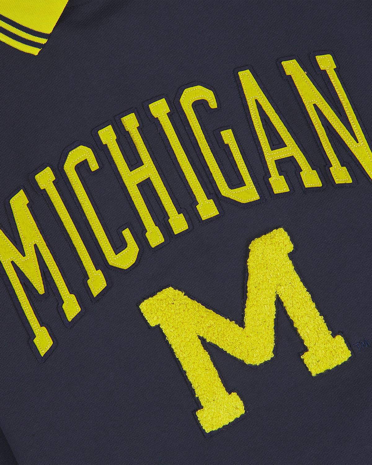 University of Michigan Collared Crewneck product image 2, provided for visual reference and product detail review
