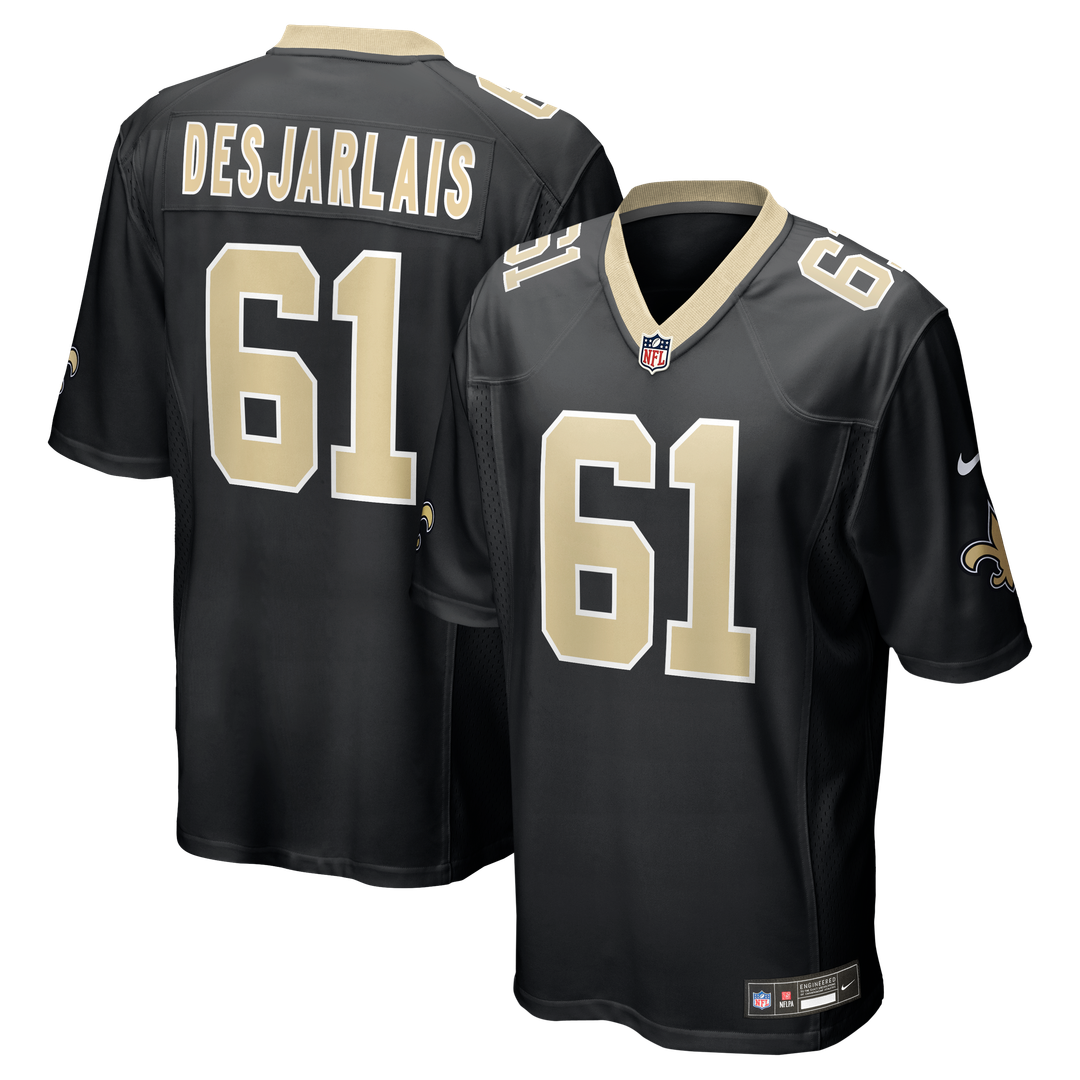 New Orleans Saints Drew Desjarlais Nike Black Game Jersey product image 1