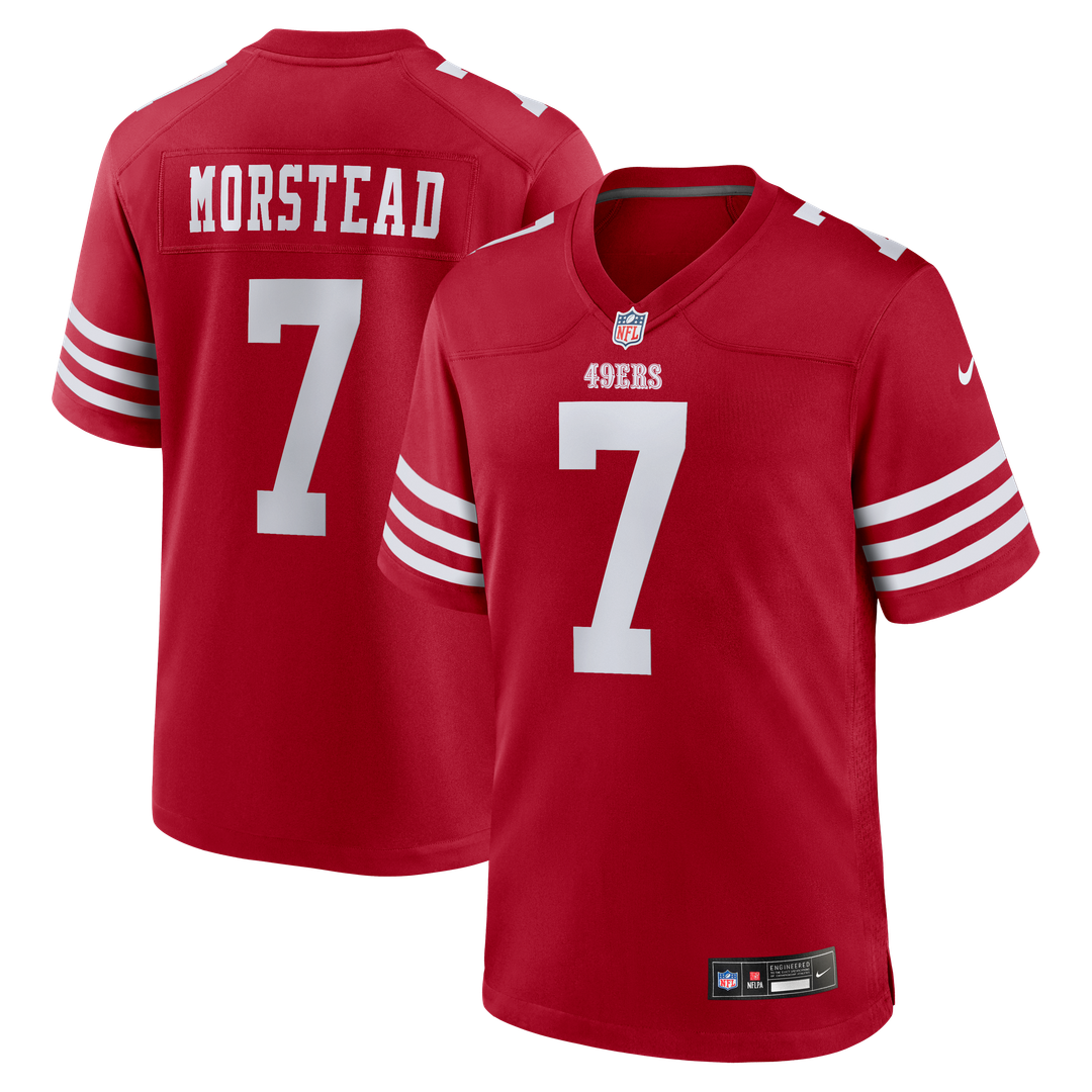 San Francisco 49ers Thomas Morstead Nike Scarlet Game Jersey product image 1