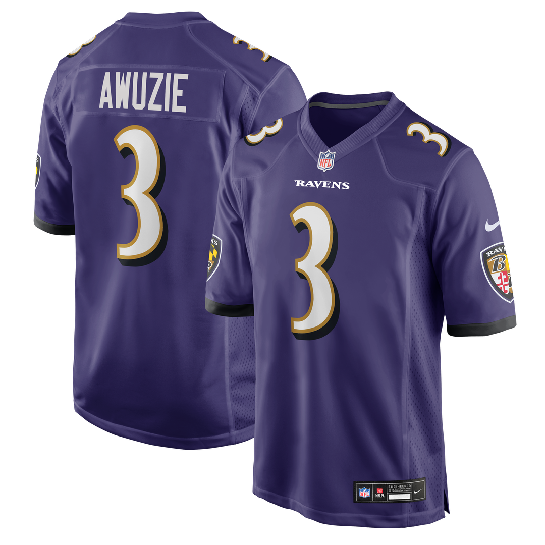 Baltimore Ravens Chidobe Awuzie Nike Purple Game Jersey product image 1