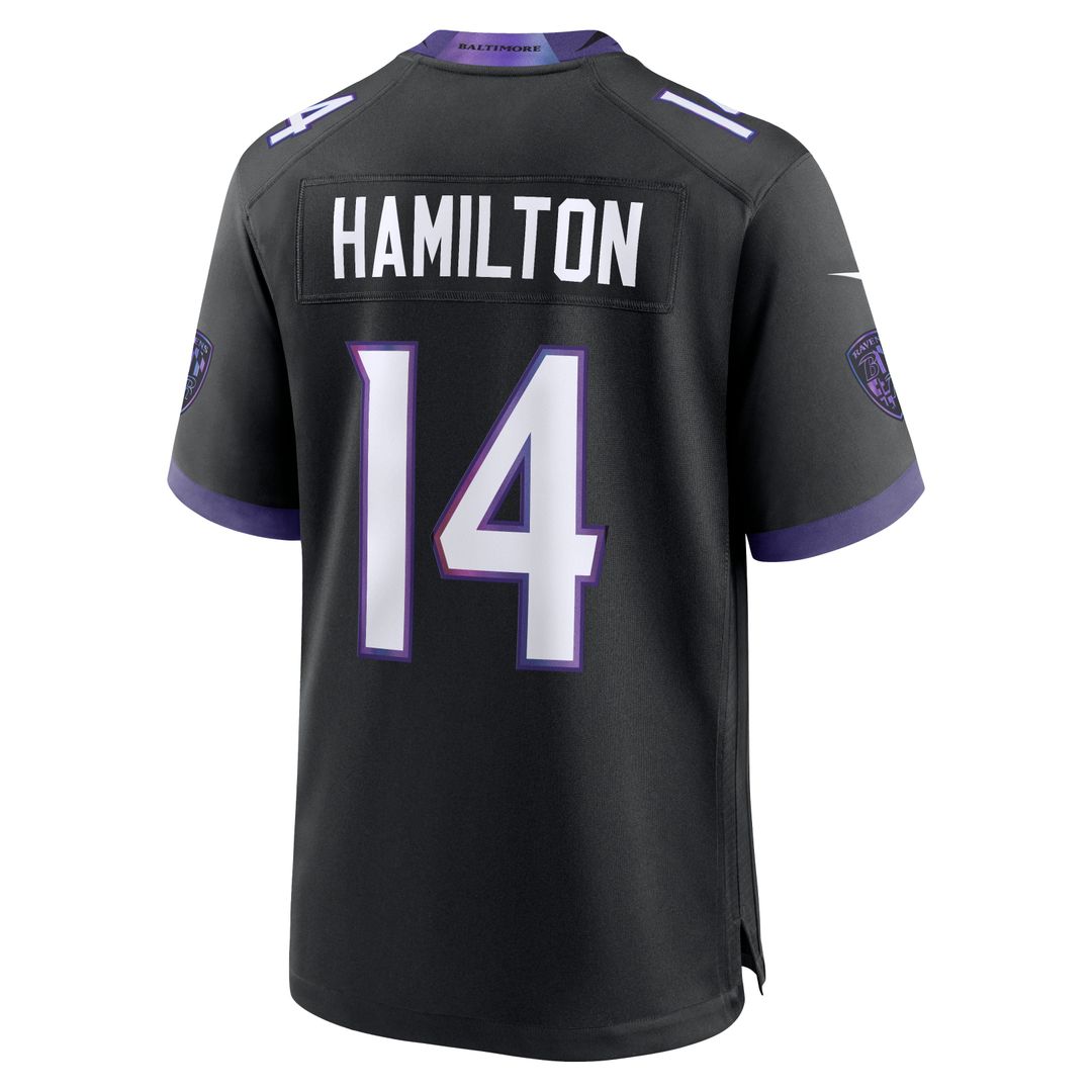 Baltimore Ravens Kyle Hamilton Nike Black Alternate Game product image 6