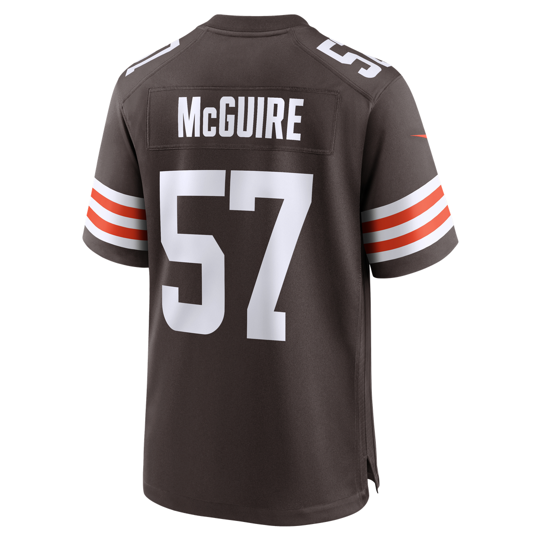 Cleveland Browns Isaiah McGuire Nike Brown Game Jersey product image 3