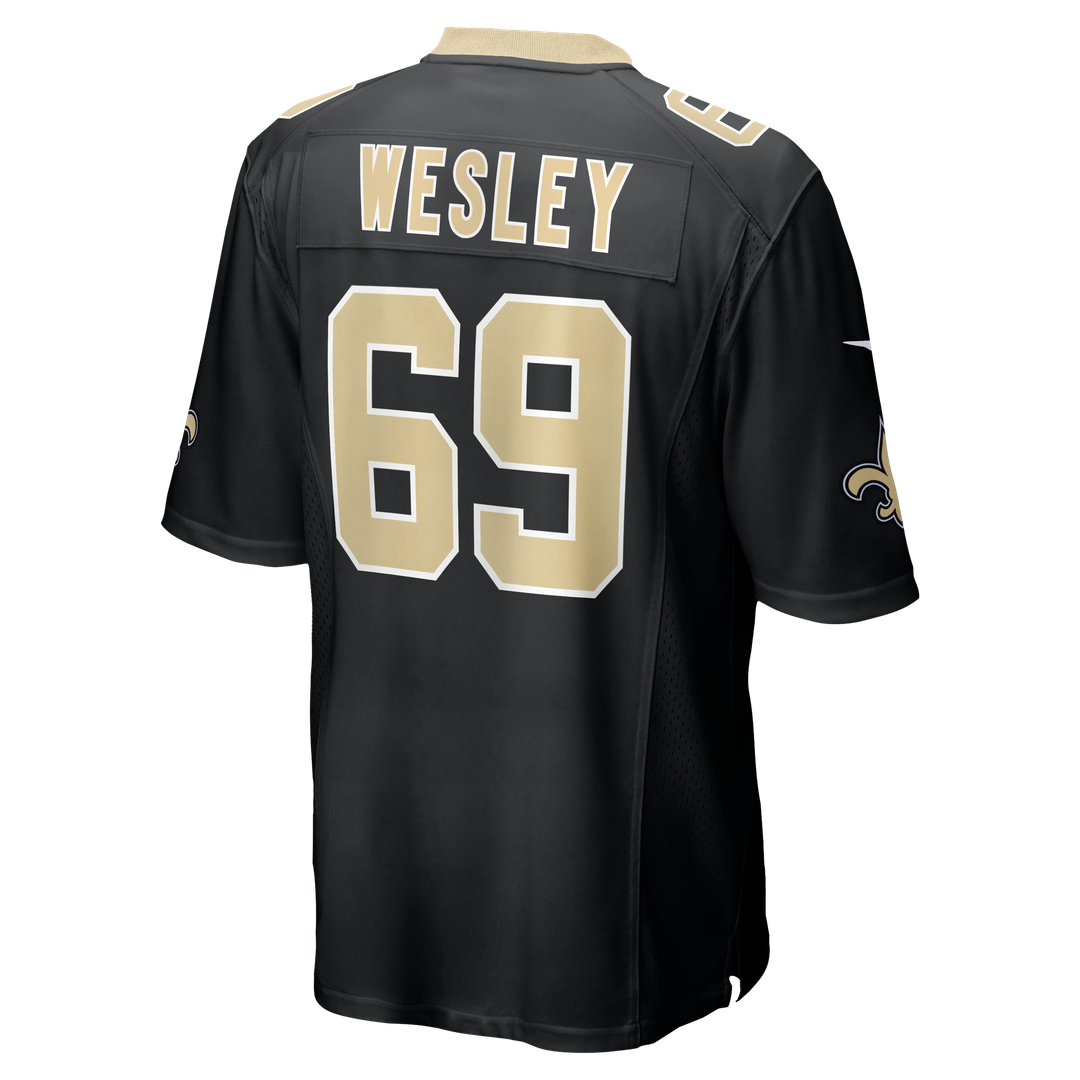New Orleans Saints Barry Wesley Nike Black Game Jersey product image 3