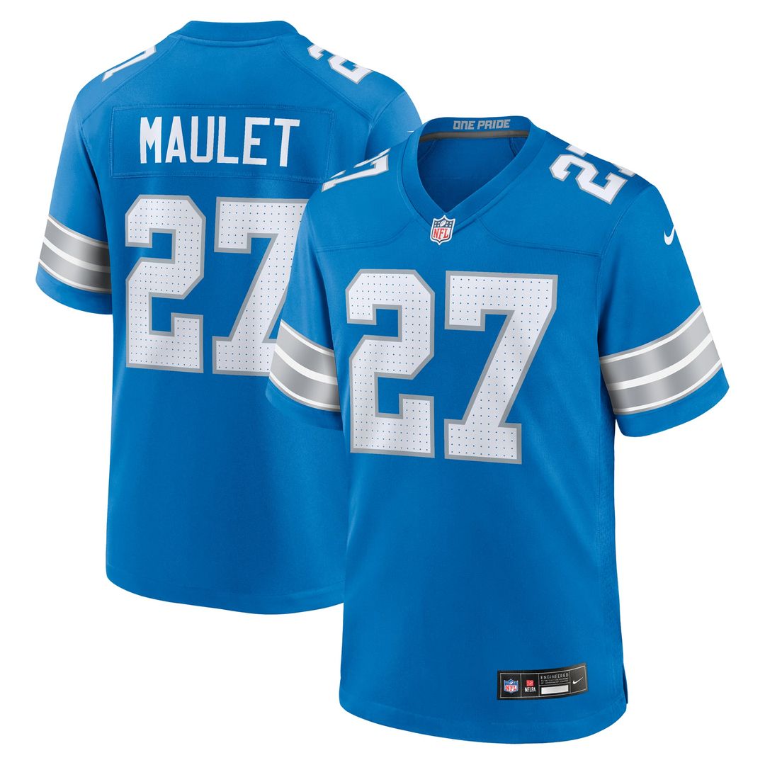 Detroit Lions Arthur Maulet Nike Blue Game Jersey product image 1