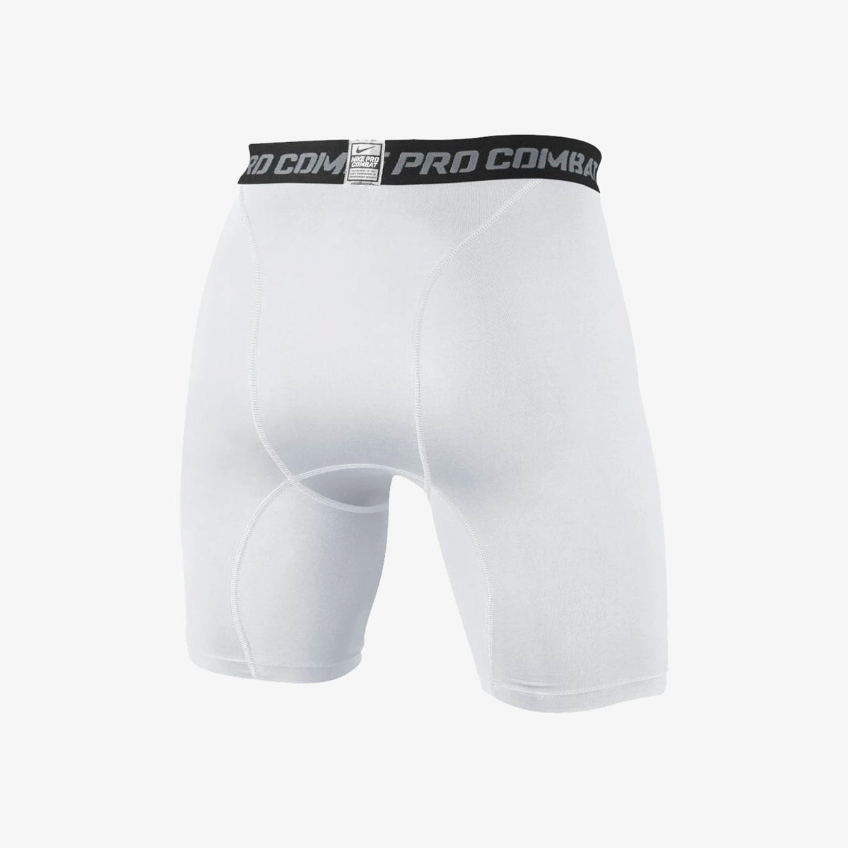 Pro Core Compression Shorts 6" White for Men product image 2, provided for visual reference and product detail review