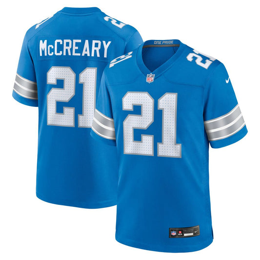 Detroit Lions Roger McCreary Nike Blue Game Jersey product image 1