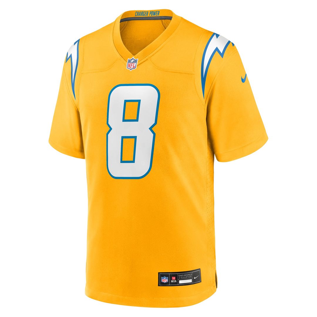 Los Angeles Chargers Omarion Hampton Nike Powder Blue Game product image 12