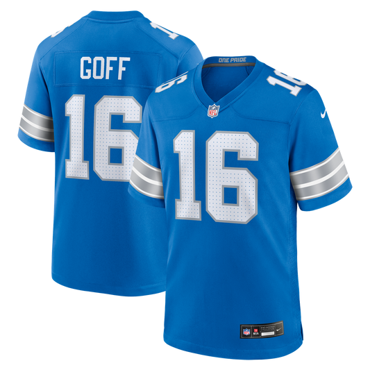 Detroit Lions Jared Goff Nike Blue Game Jersey product image 1