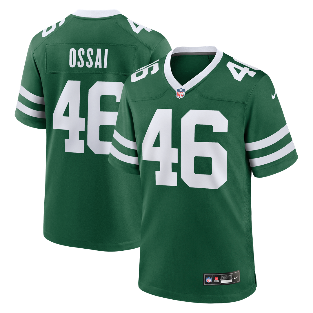 New York Jets Joseph Ossai Nike Legacy Green Game Jersey product image 1