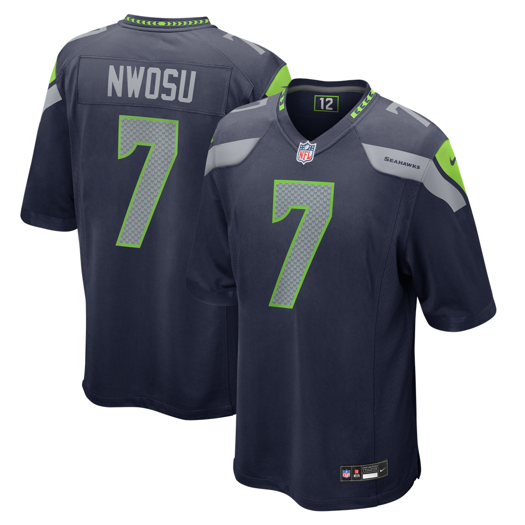 Seattle Seahawks Uchenna Nwosu Nike College Navy Game Jersey product image 1