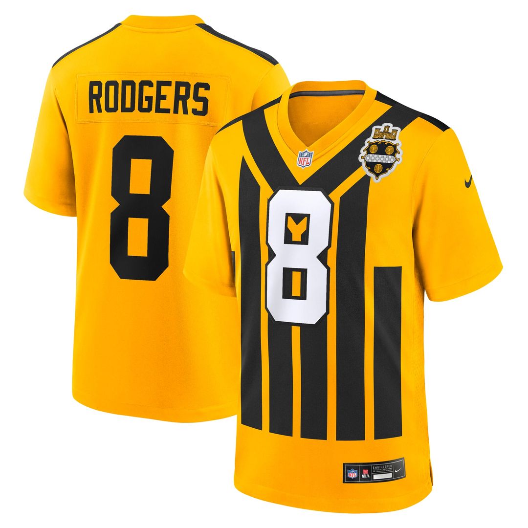 Pittsburgh Steelers Aaron Rodgers Nike Black Game Jersey product image 27
