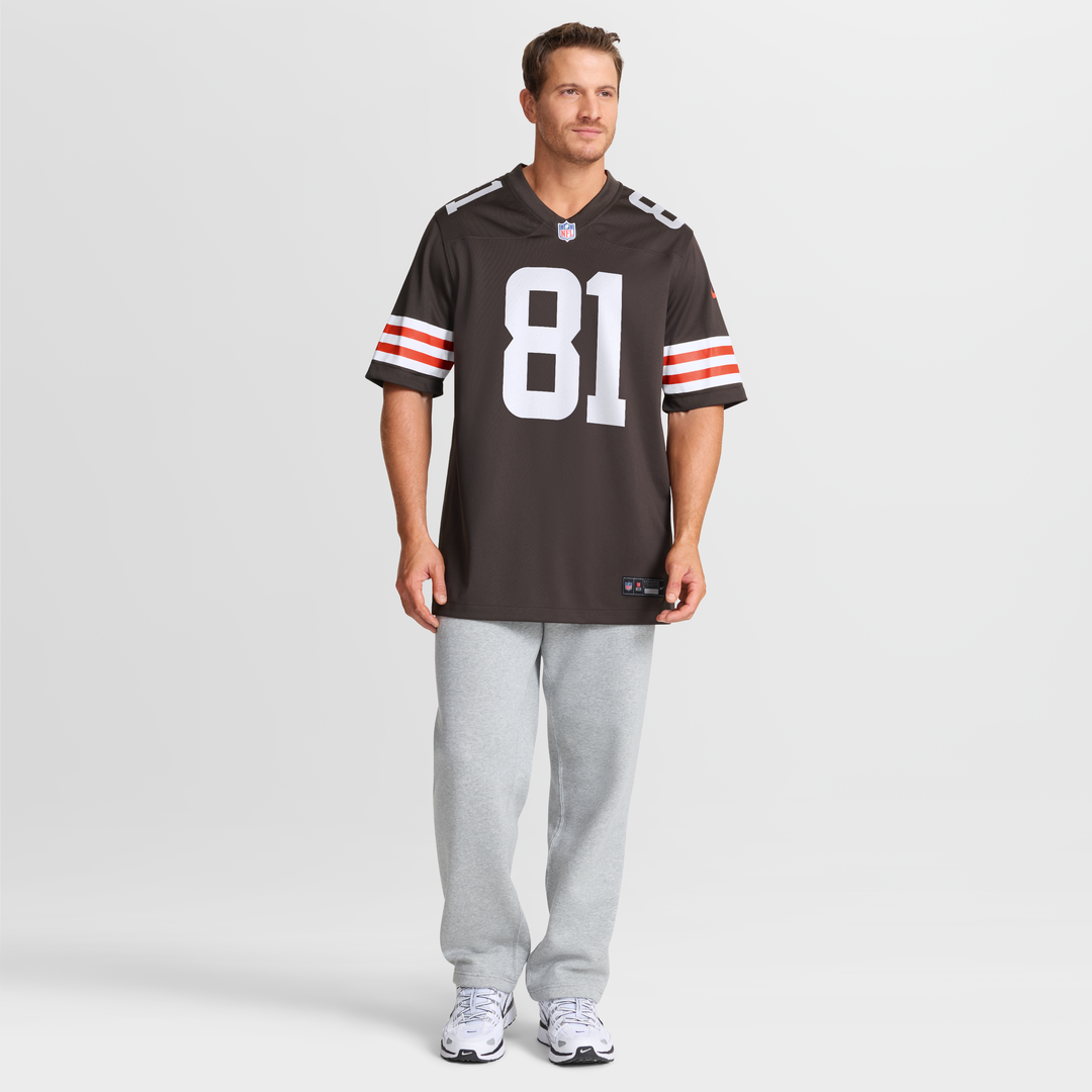 Cleveland Browns Luke Floriea Nike Brown Game Jersey product image 6