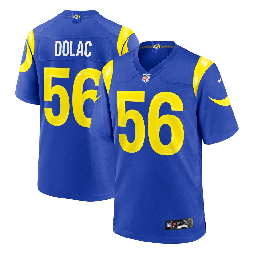 Los Angeles Rams Shaun Dolac Nike Royal Game Jersey product image 1