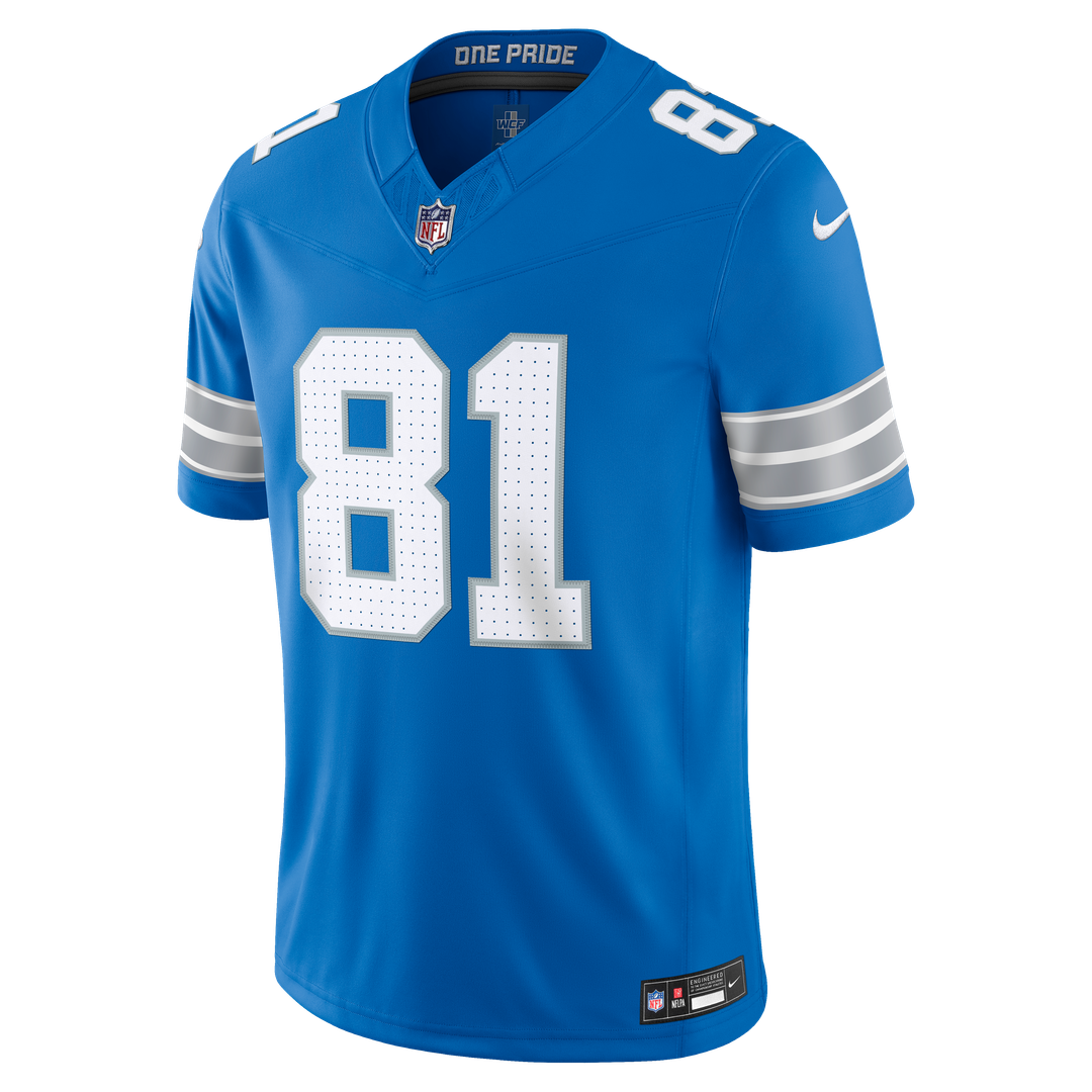 Detroit Lions Calvin Johnson Nike Blue Vapor FUSE Stitched product image 5