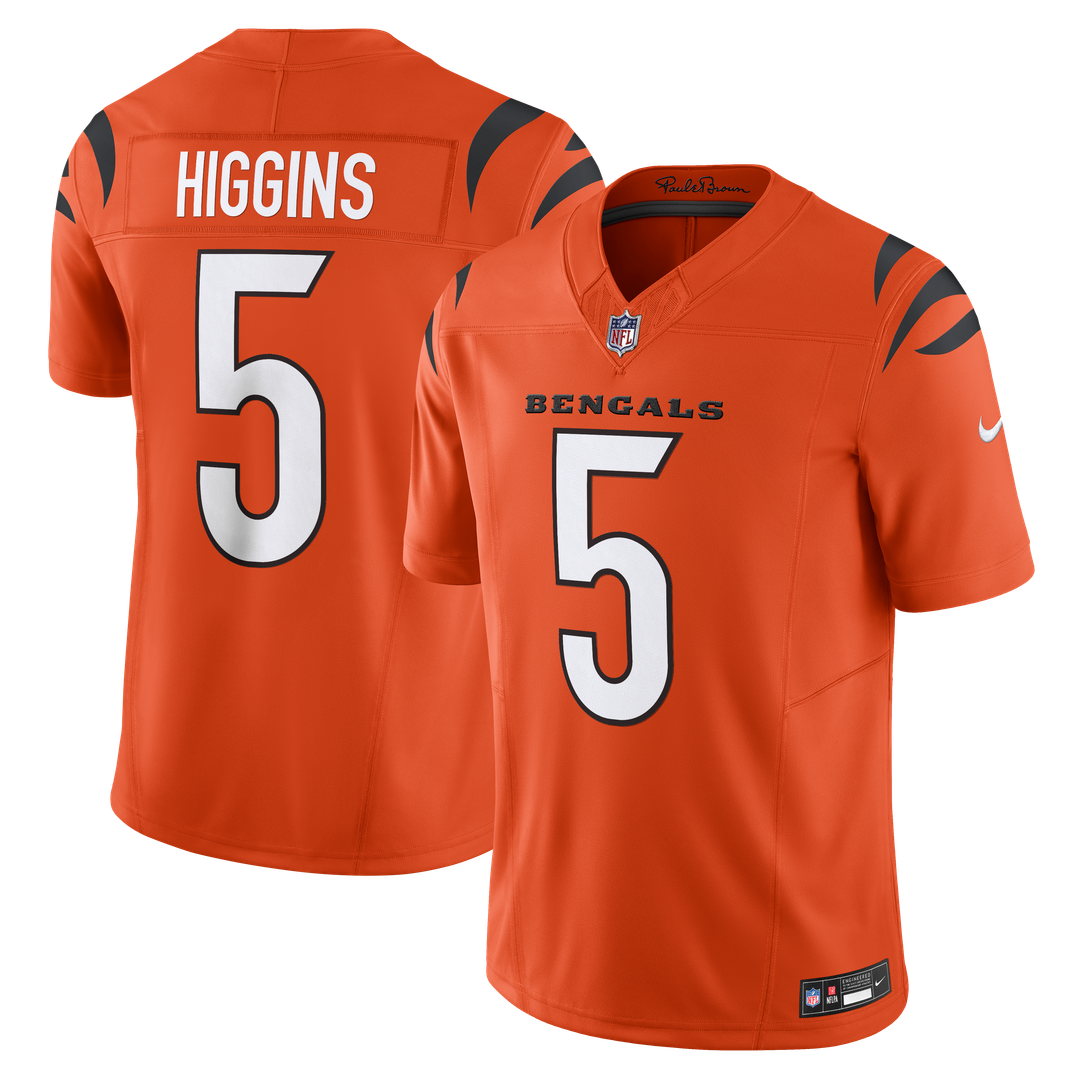 Cincinnati Bengals Tee Higgins Nike Orange Vapor FUSE product image 1
