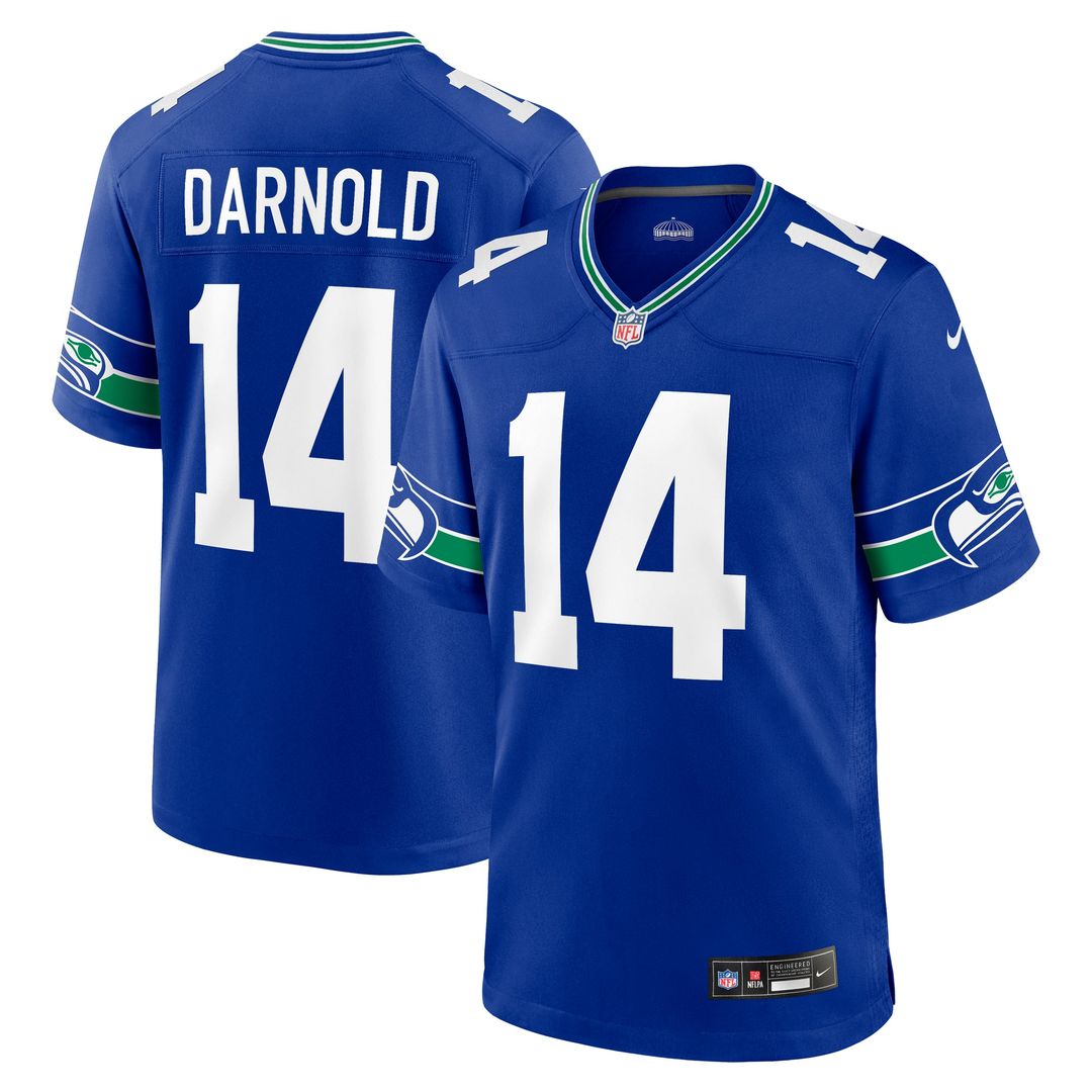 Seattle Seahawks Sam Darnold Nike Royal Alternate Game product image 4