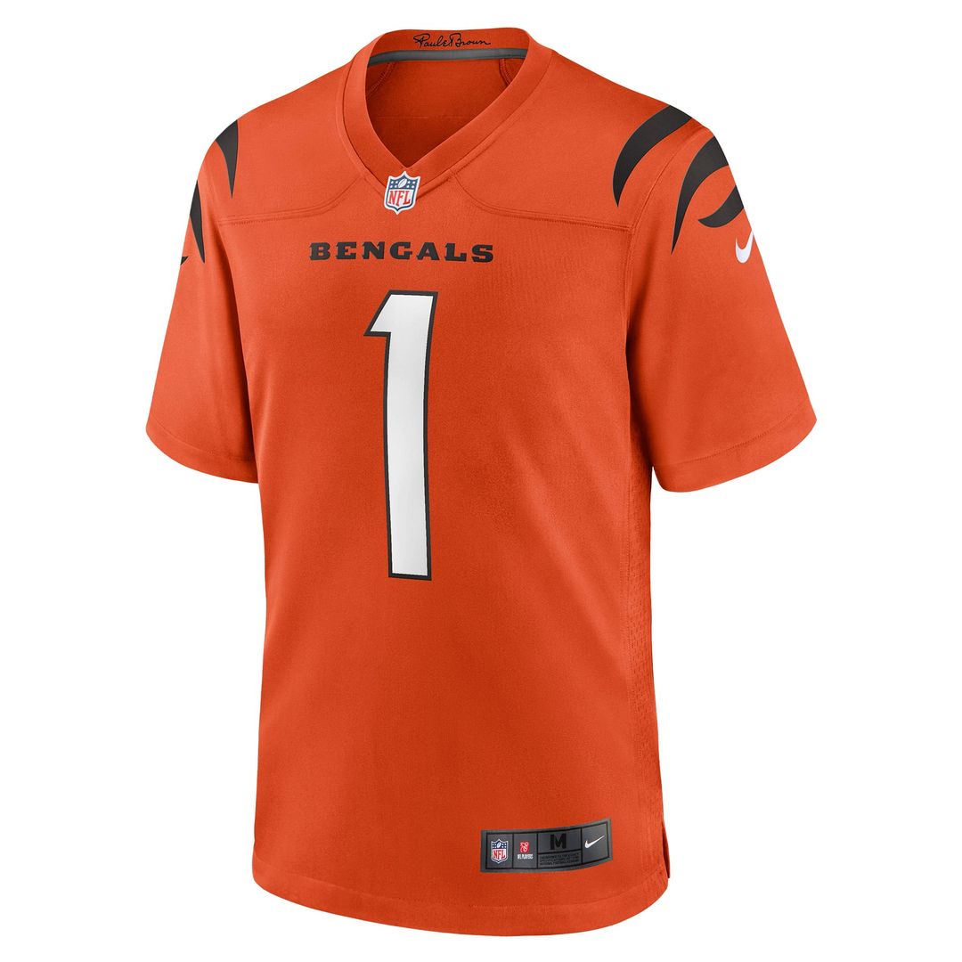 Cincinnati Bengals Ja'Marr Chase Nike Orange Alternate Game product image 2