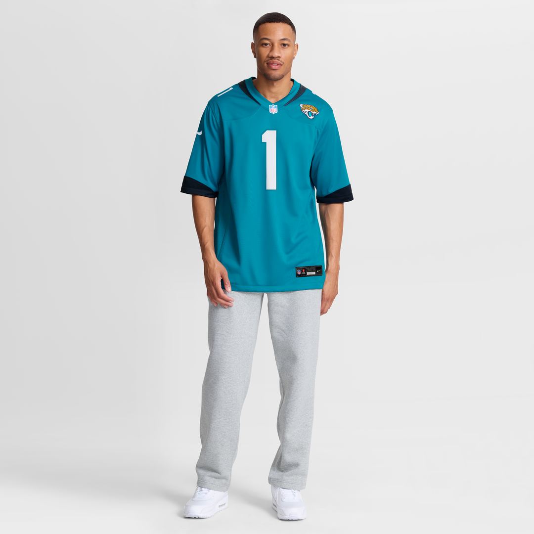 Jacksonville Jaguars Number 1 Dad Nike Teal Game Jersey product image 7
