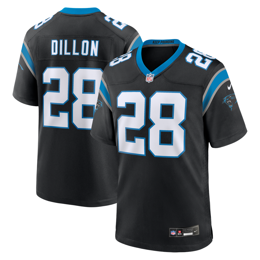 Carolina Panthers AJ Dillon Nike Black Game Jersey product image 1