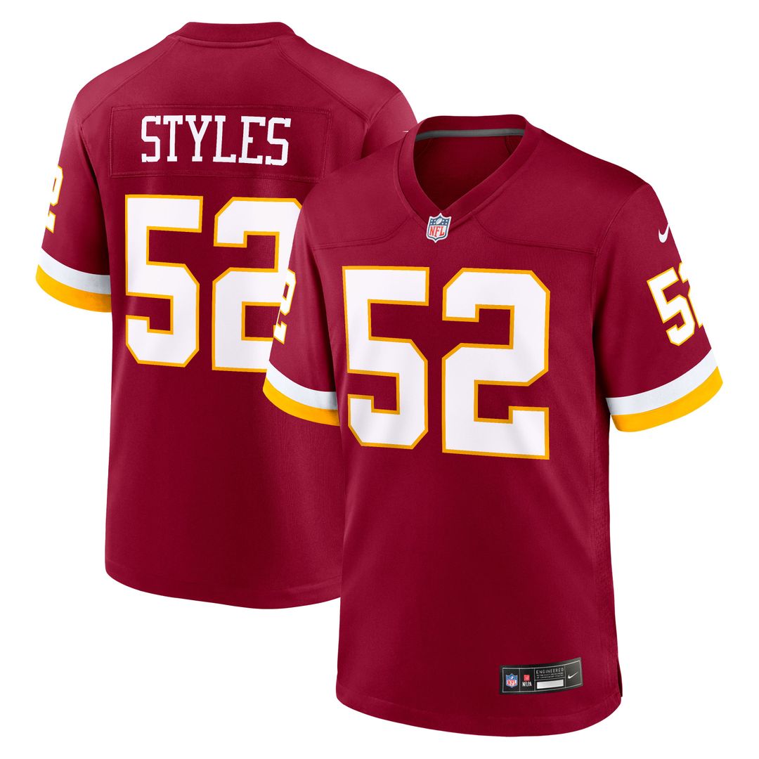 Washington Commanders Sonny Styles Nike Burgundy Game Jersey product image 1