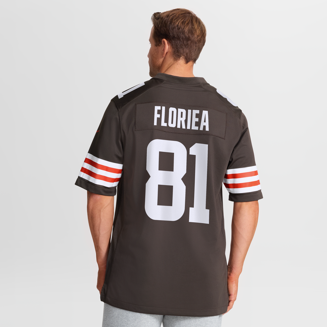 Cleveland Browns Luke Floriea Nike Brown Game Jersey product image 5