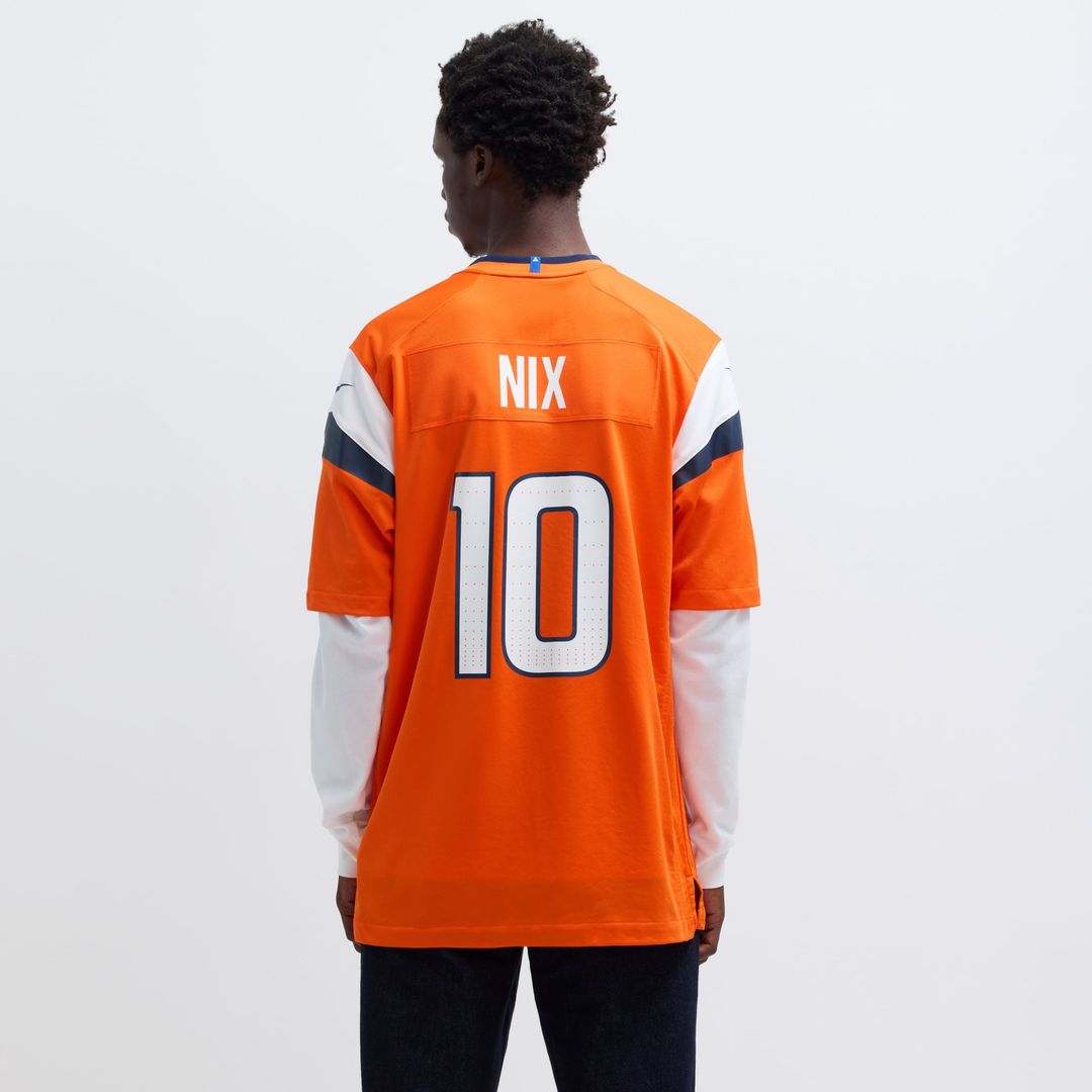 Denver Broncos Bo Nix Nike Navy Alternate Game Jersey product image 17