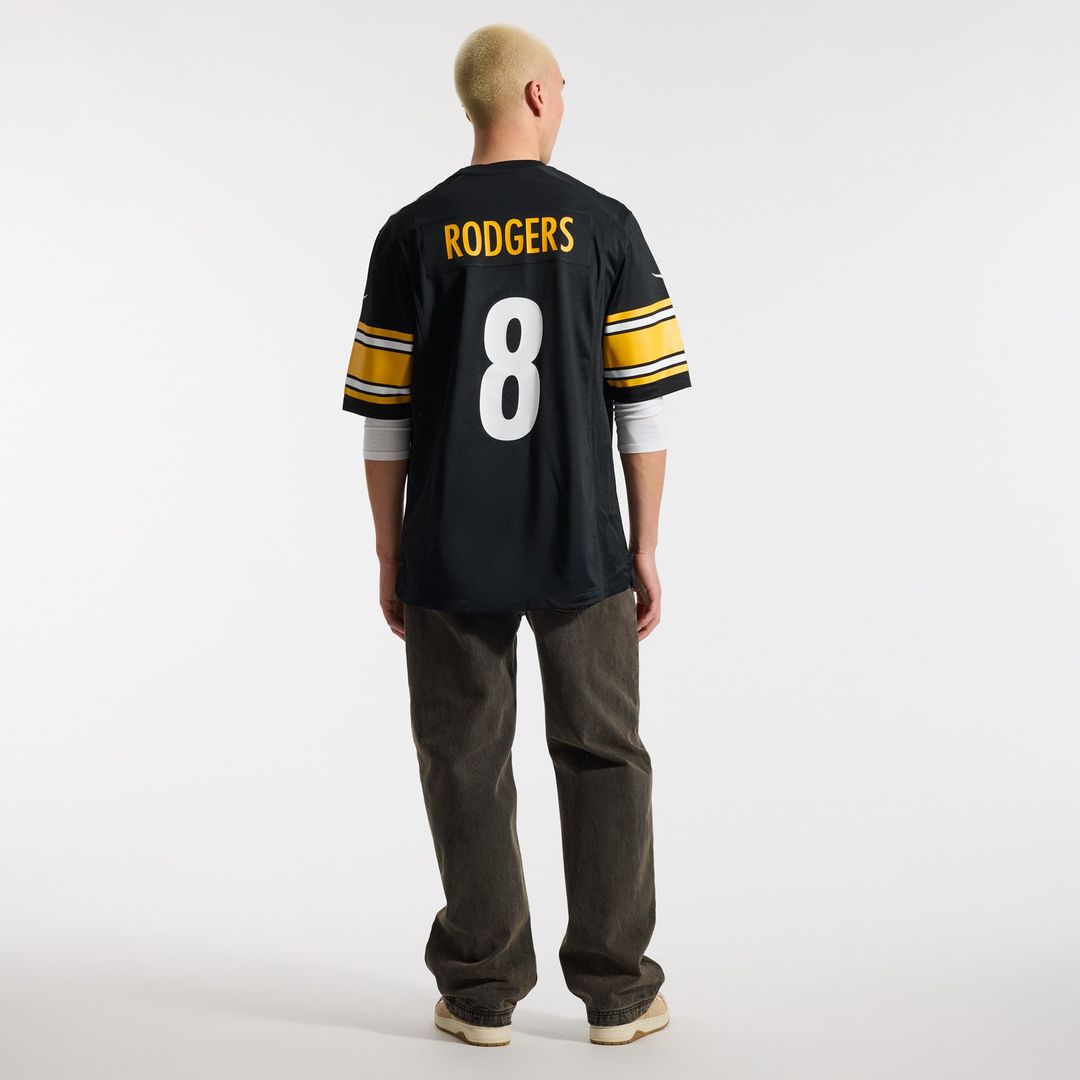 Pittsburgh Steelers Aaron Rodgers Nike Black Game Jersey product image 18