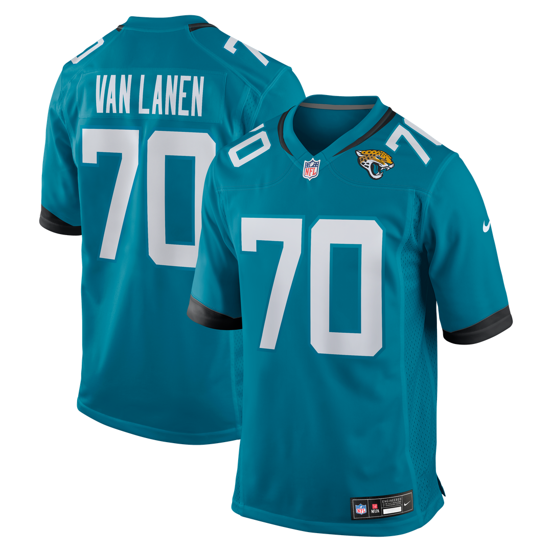 Jacksonville Jaguars Cole Van Lanen Nike Teal Game Jersey product image 1