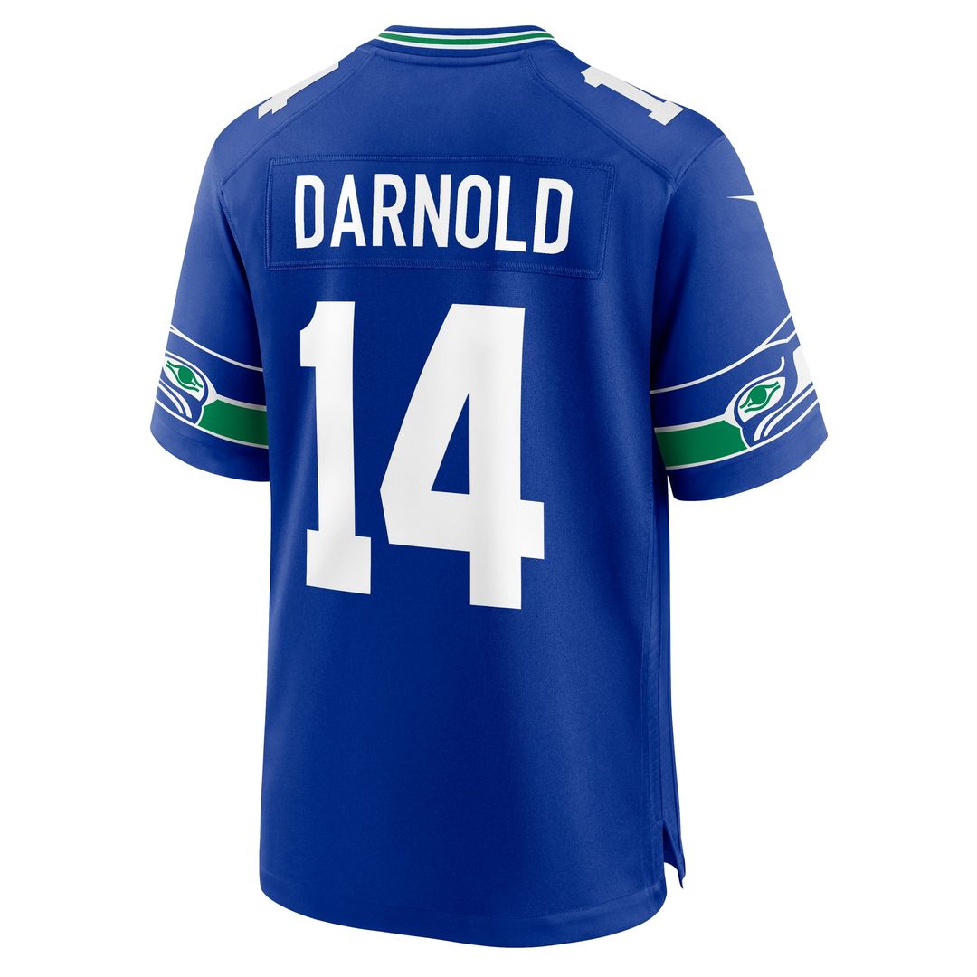 Seattle Seahawks Sam Darnold Nike Royal Alternate Game product image 6