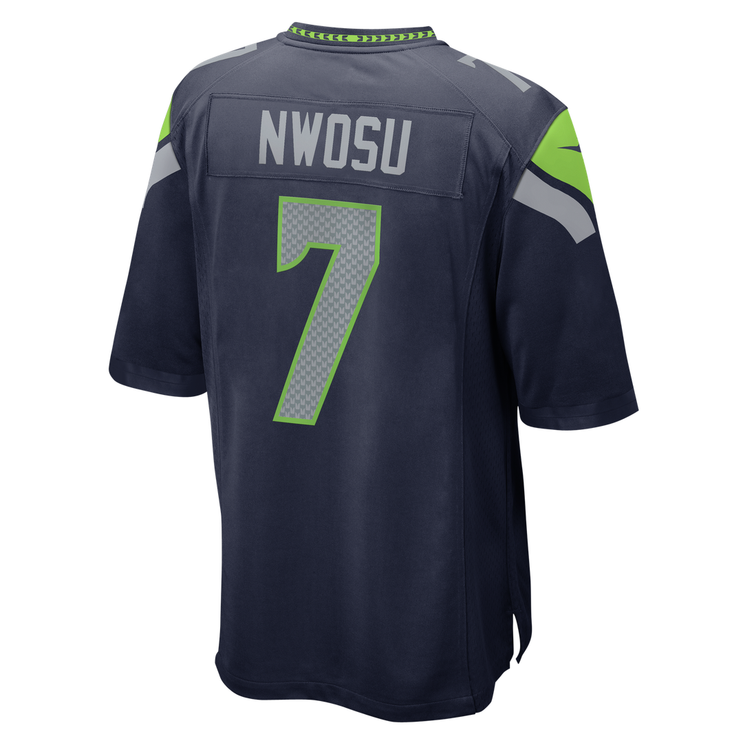 Seattle Seahawks Uchenna Nwosu Nike College Navy Game Jersey product image 3