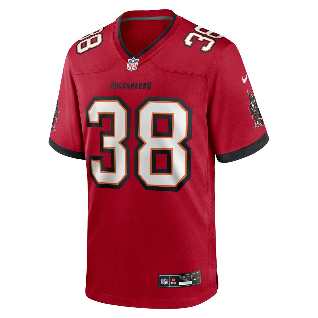 Tampa Bay Buccaneers Rashad Wisdom Nike Red Game Jersey product image 2