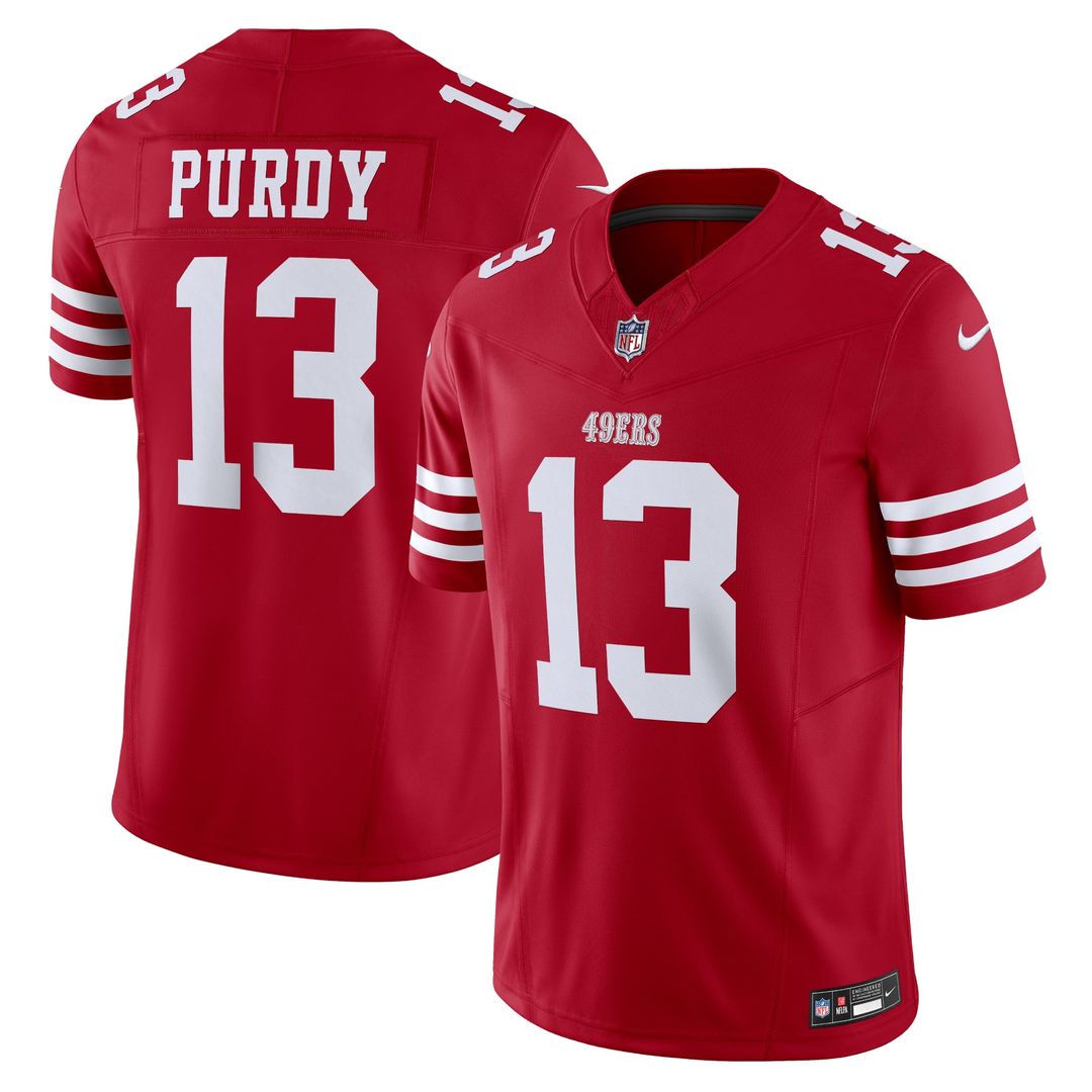 San Francisco 49ers Brock Purdy Nike Scarlet Vapor FUSE product image 1