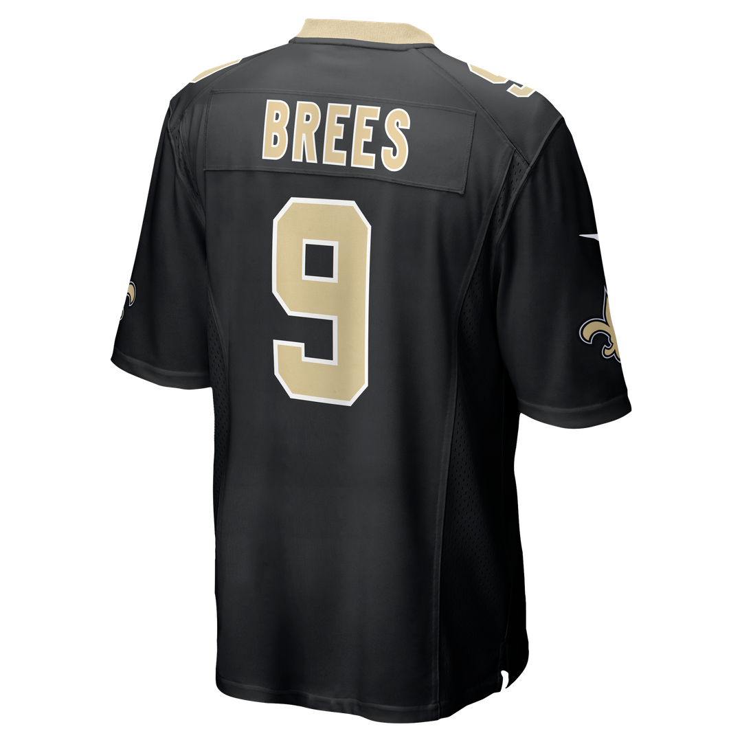 New Orleans Saints Drew Brees Nike Black Game Jersey product image 8