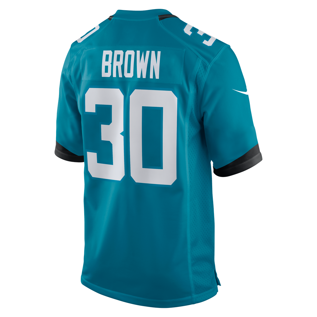 Jacksonville Jaguars Montaric Brown Nike Teal Game Jersey product image 3