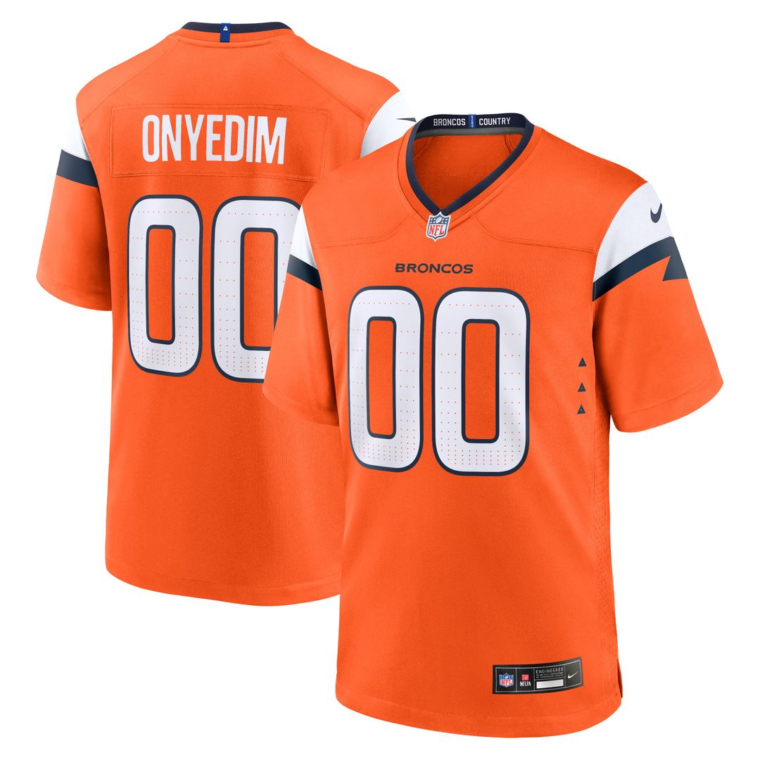 Denver Broncos Tyler Onyedim Nike Orange Game Jersey product image 1