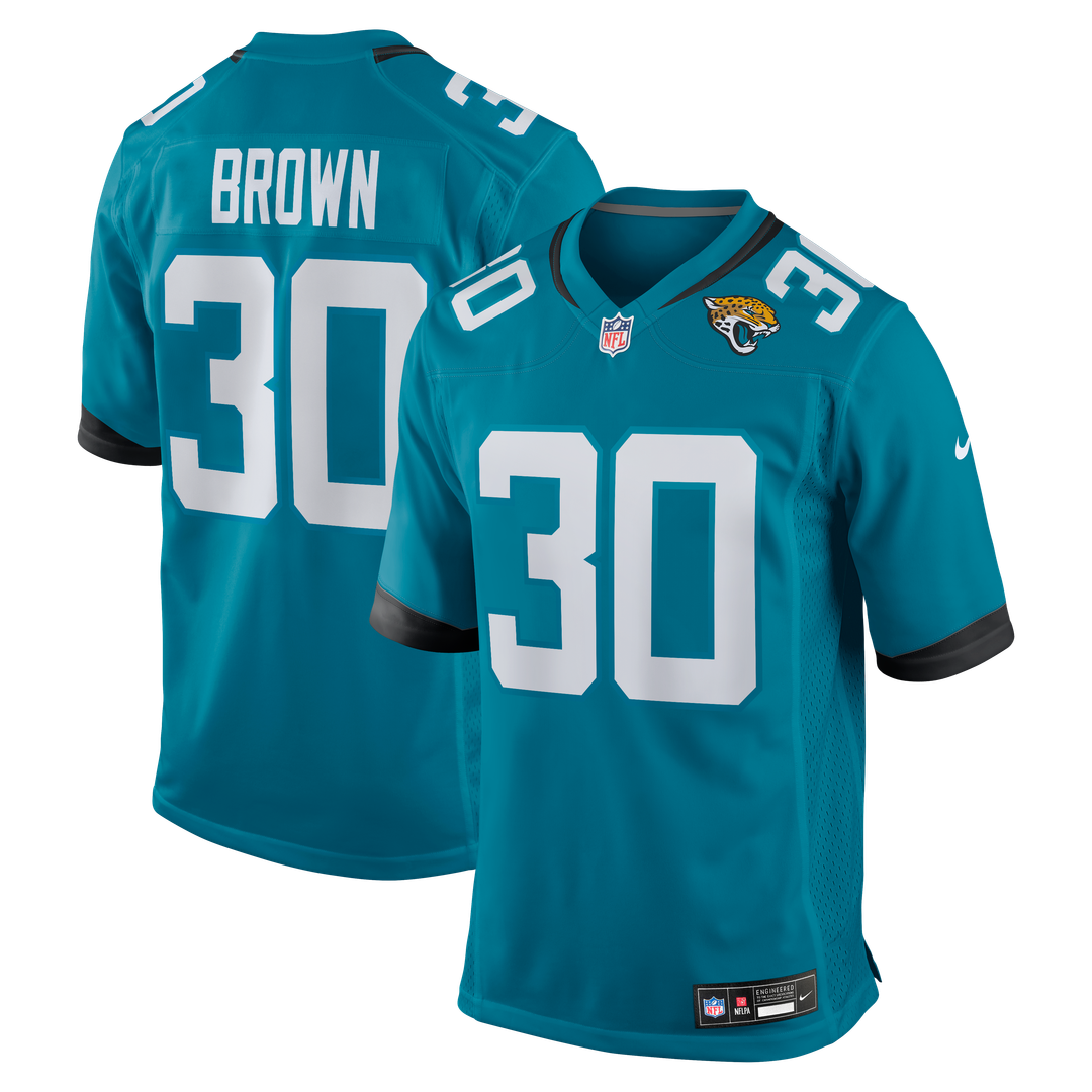 Jacksonville Jaguars Montaric Brown Nike Teal Game Jersey product image 1