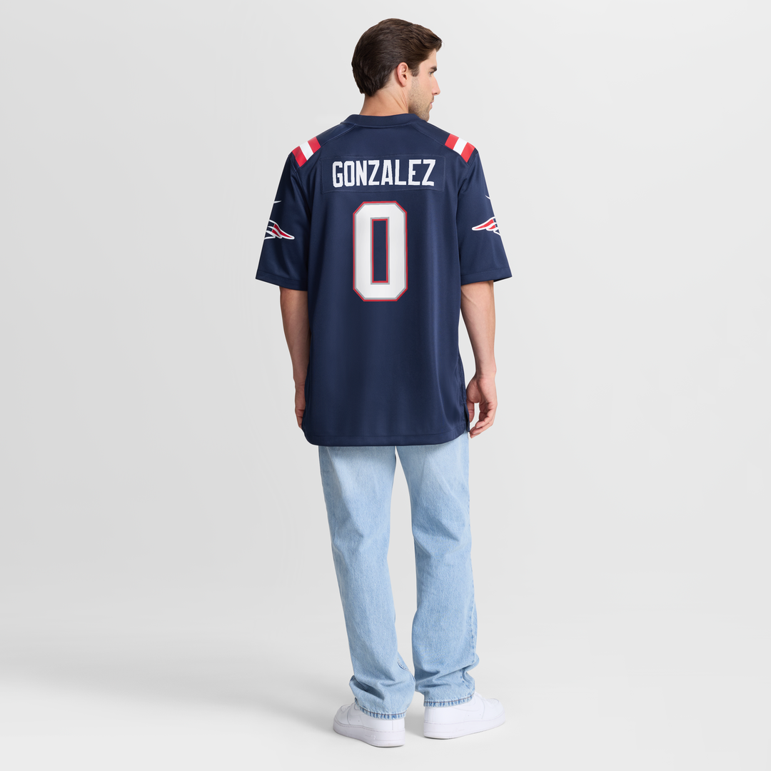 New England Patriots Christian Gonzalez Nike White Game product image 34