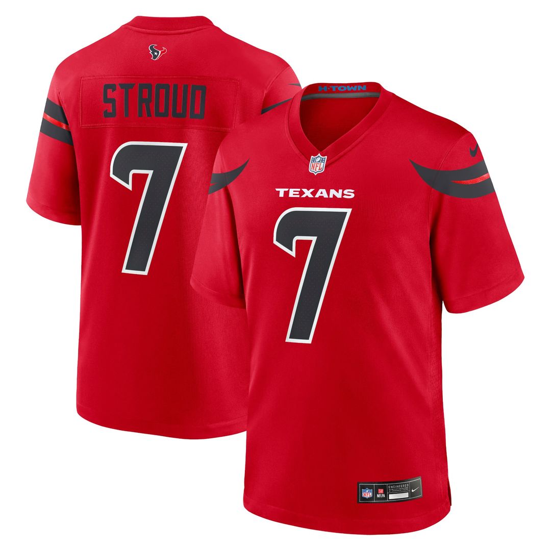 Houston Texans C.J. Stroud Nike Red Alternate Game Jersey product image 1