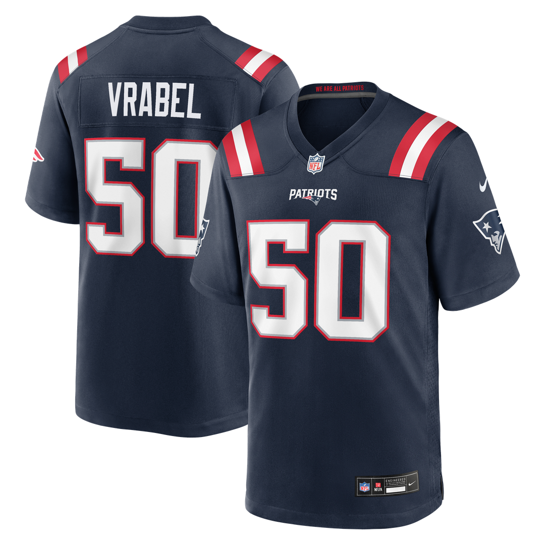 New England Patriots Mike Vrabel Nike White Retired Game product image 7