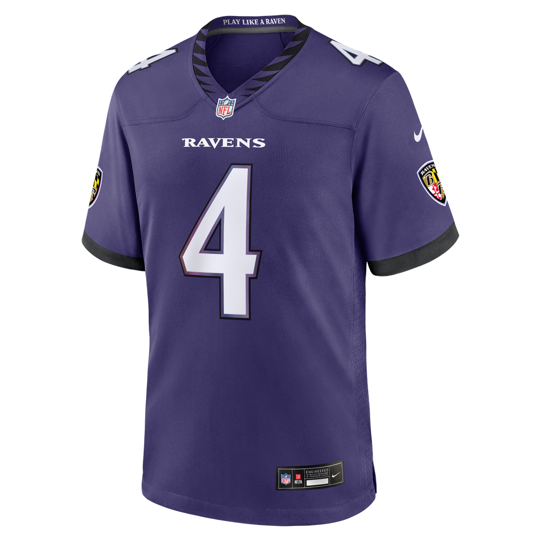 Baltimore Ravens Zay Flowers Nike Purple Game Jersey product image 6