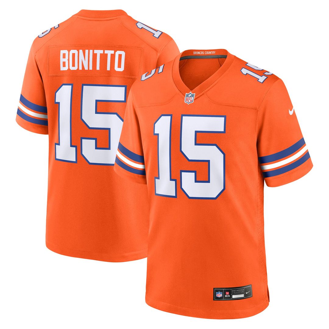 Denver Broncos Nik Bonitto Nike Orange Alternate 2 Mile product image 1
