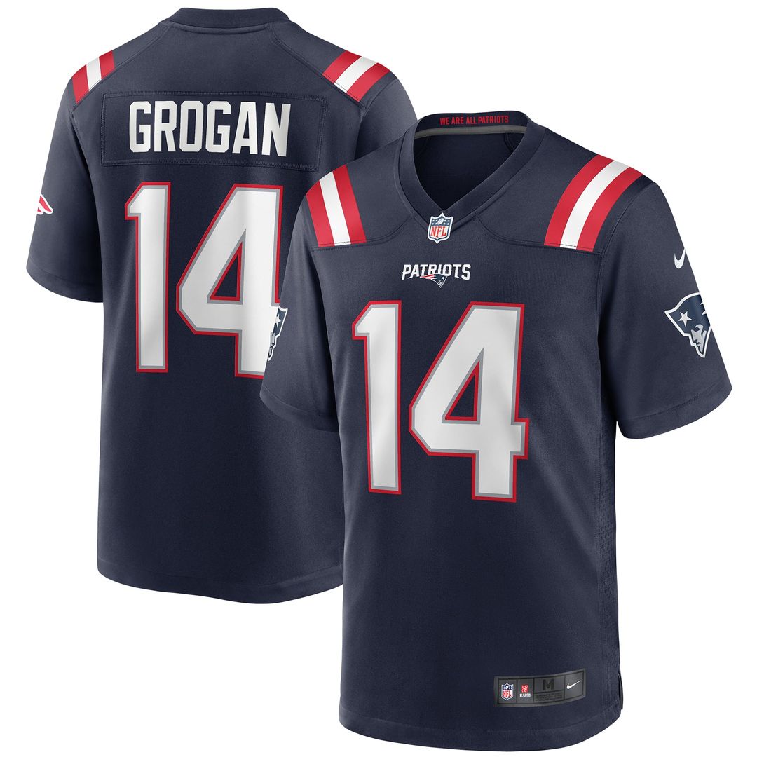 New England Patriots Steve Grogan Nike Navy Retired Player product image 1
