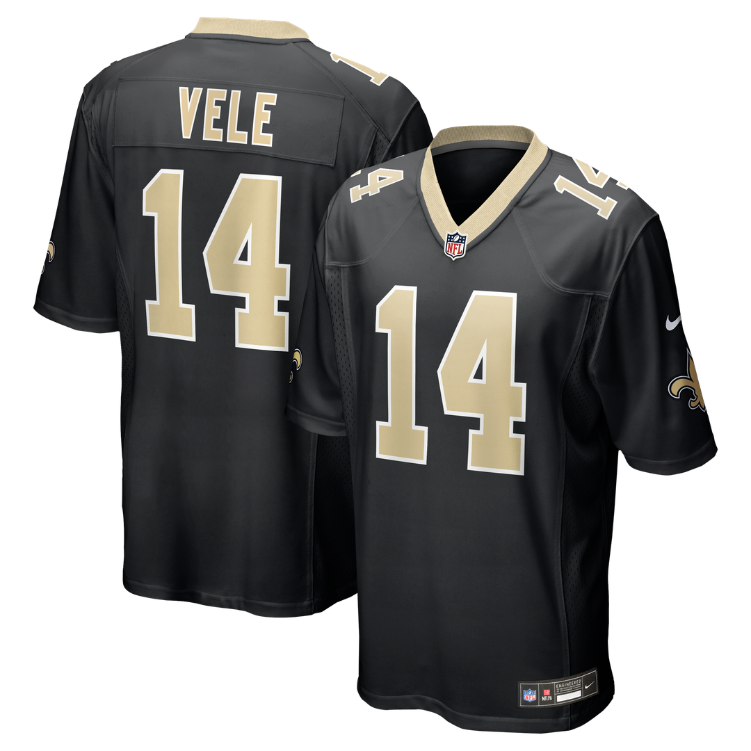 New Orleans Saints Devaughn Vele Nike Black Game Jersey product image 1