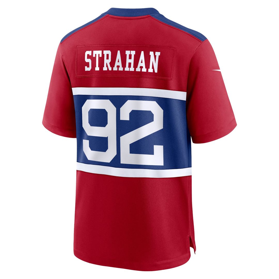 New York Giants Michael Strahan Nike Century Red Alternate product image 3