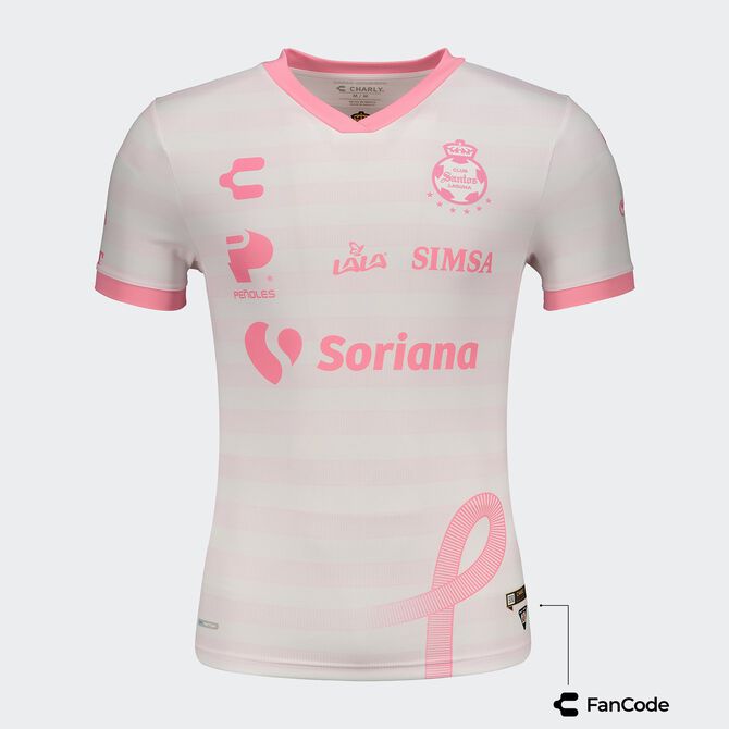 Santos Pink Special Edition Jersey for Men product image 1, provided for visual reference and product detail review