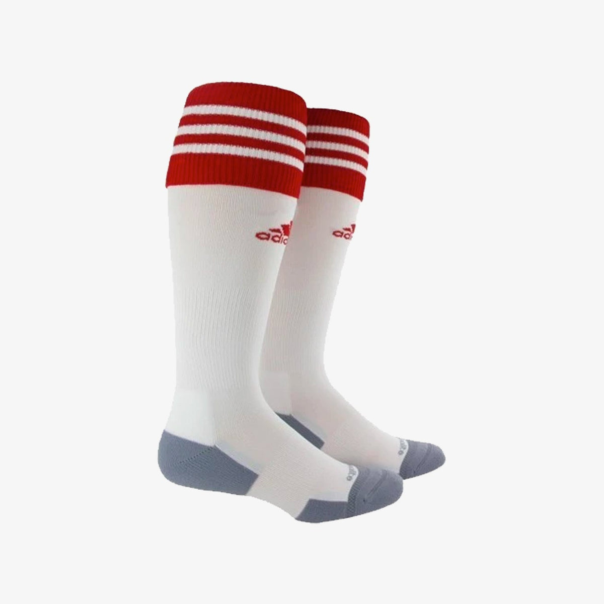 Copa Zone Cushion 2.0 Soccer Socks Medium - White/Red product image 1, provided for visual reference and product detail