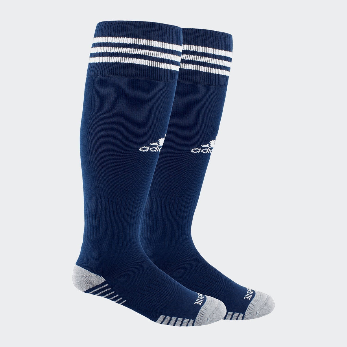 adidas Copa Zone Cushion IV OTC Sock Navy product image 1, provided for visual reference and product detail review