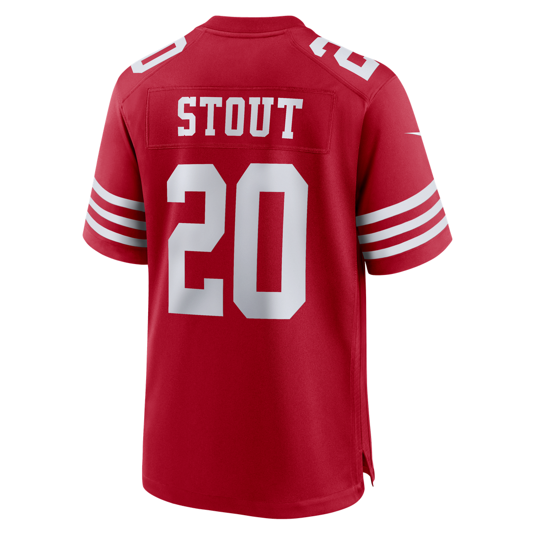 San Francisco 49ers Upton Stout Nike Scarlet Game Jersey product image 3