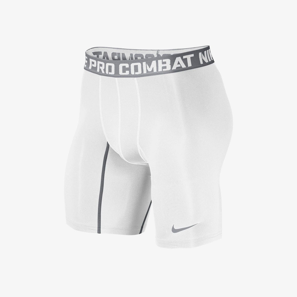 Pro Combat Core 2.0 Compression 6" Men Shorts White product image 1, provided for visual reference and product detail review