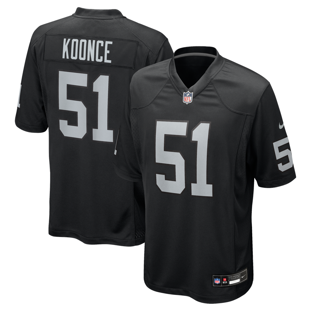Las Vegas Raiders Malcolm Koonce Nike Black Game Jersey product image 1